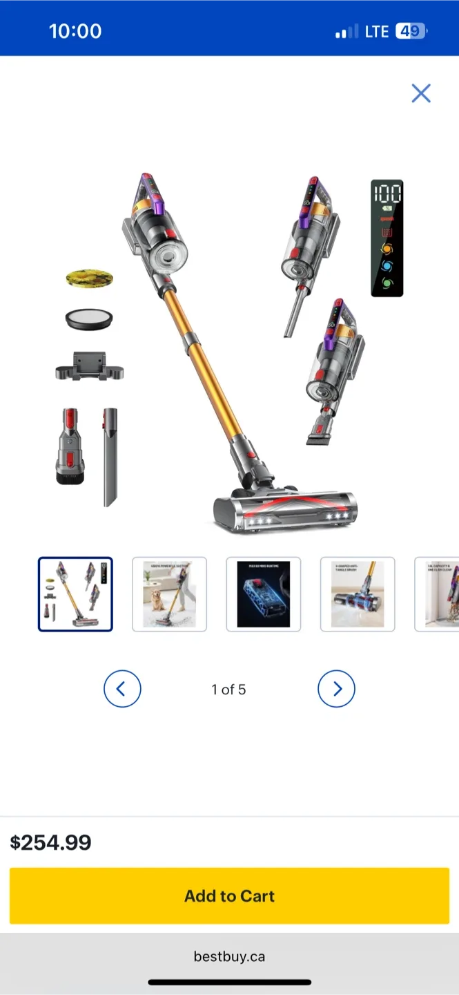 New Xumtom S17 Cordless Vacuum Cleaner thumbnail