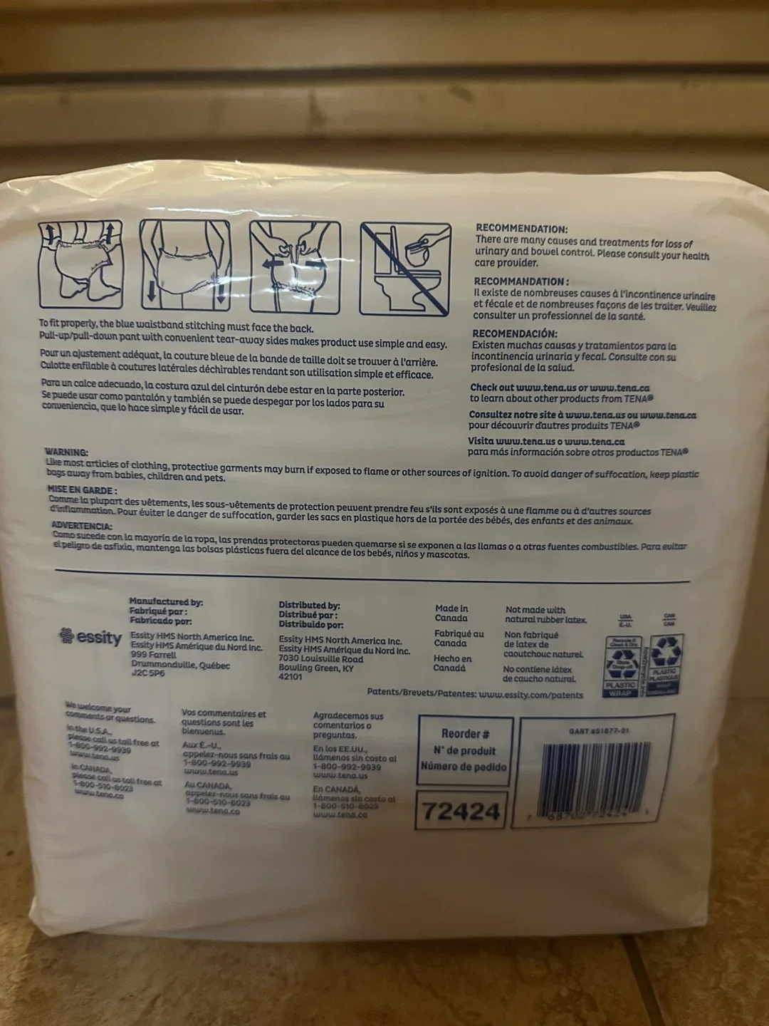 TENA Dry Comfort XL Protective Underwear (14 count) image indicator(2)