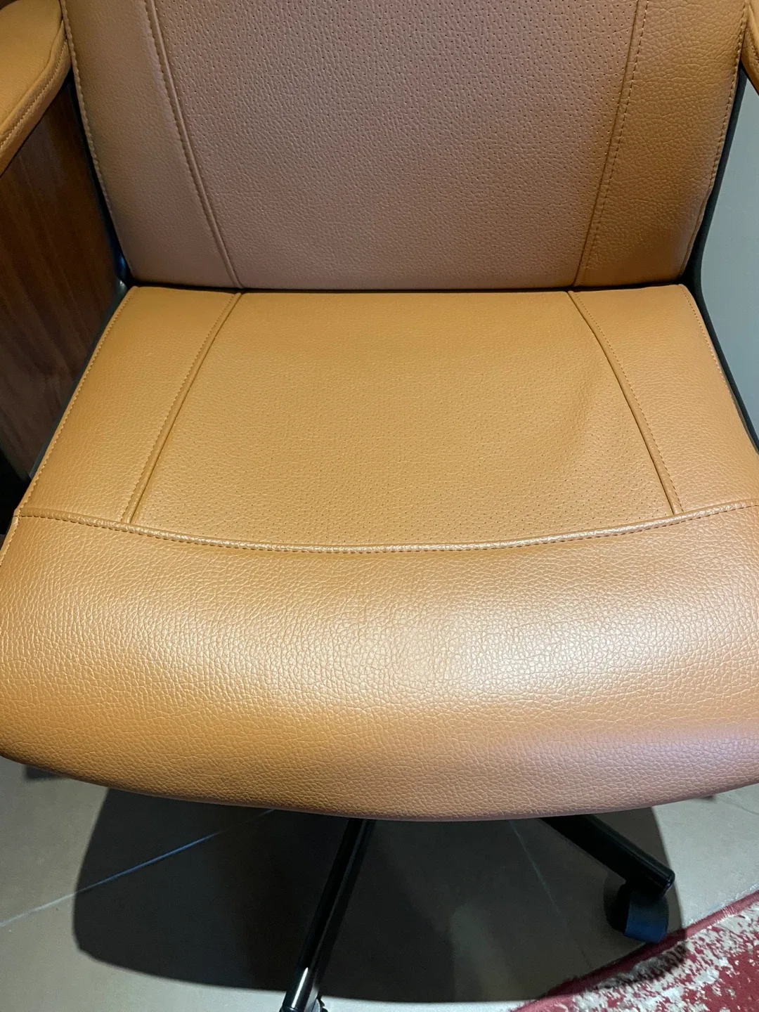 Tan Leather Office Chair image indicator(3)