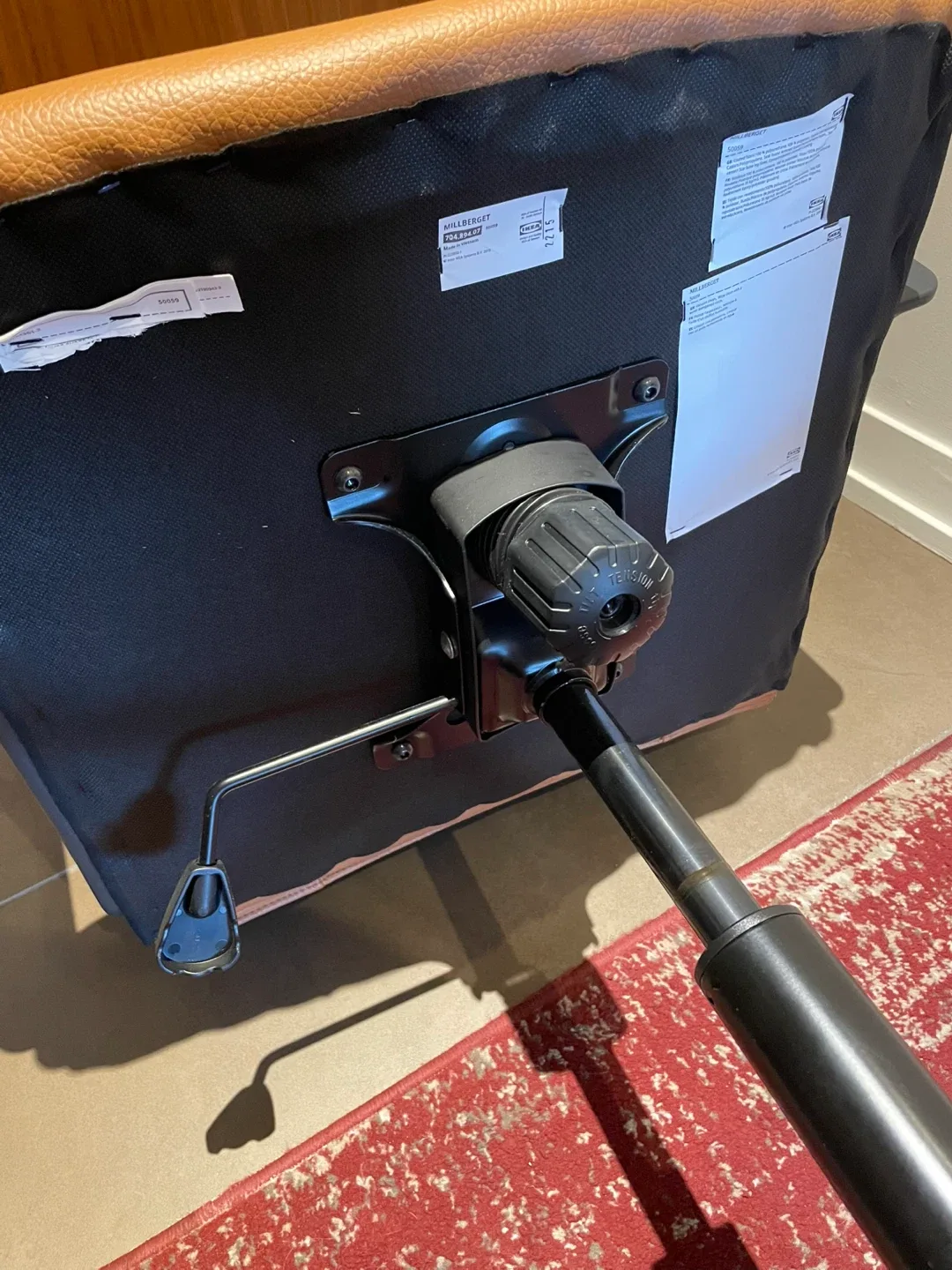 Tan Leather Office Chair image indicator(7)