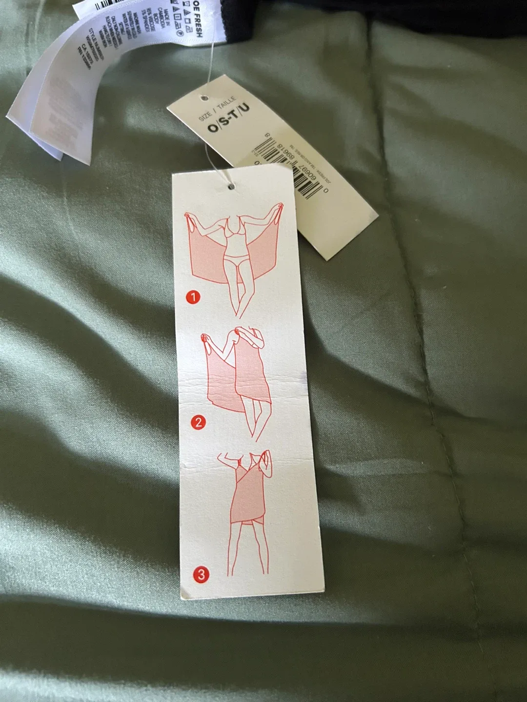 Swim Wrap - Black - O/S - New with Tags image indicator(2)