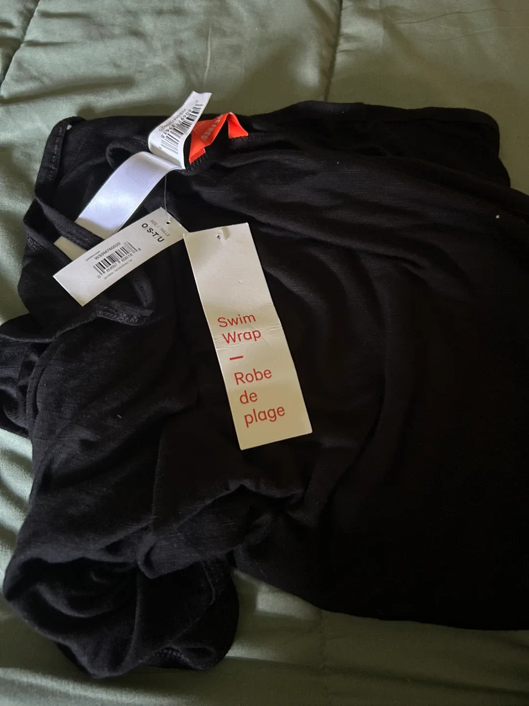 Swim Wrap - Black - O/S - New with Tags image indicator(3)