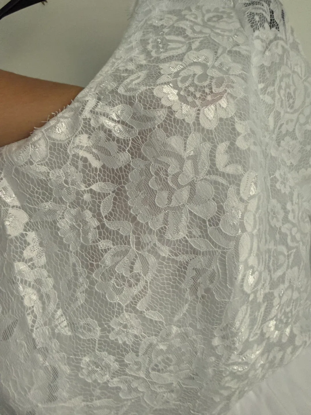 White Lace Wedding Dress image indicator(4)