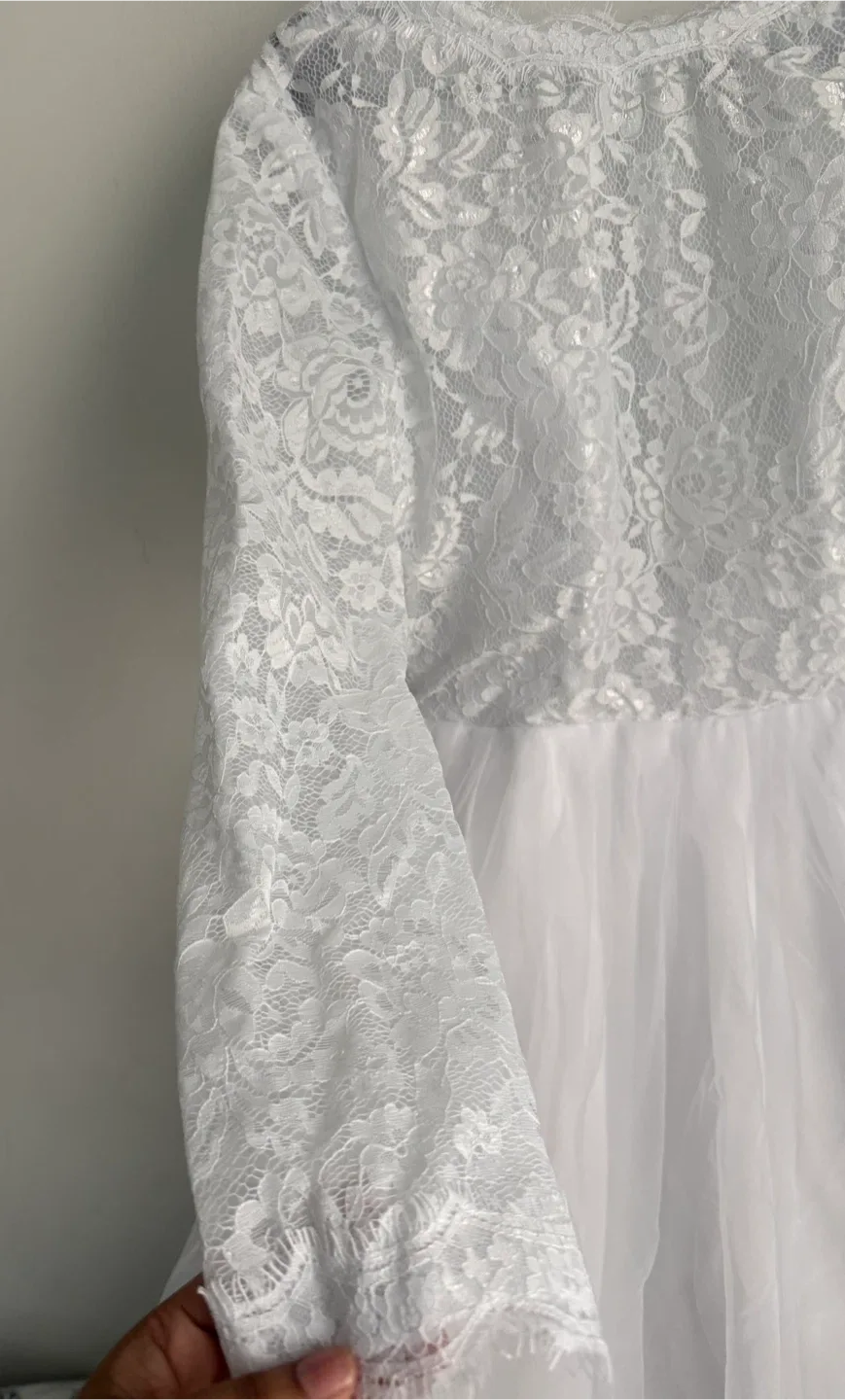 White Lace Wedding Dress image indicator(5)