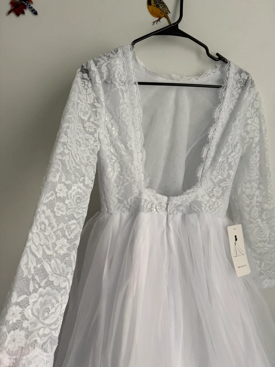 White Lace Wedding Dress image indicator(7)