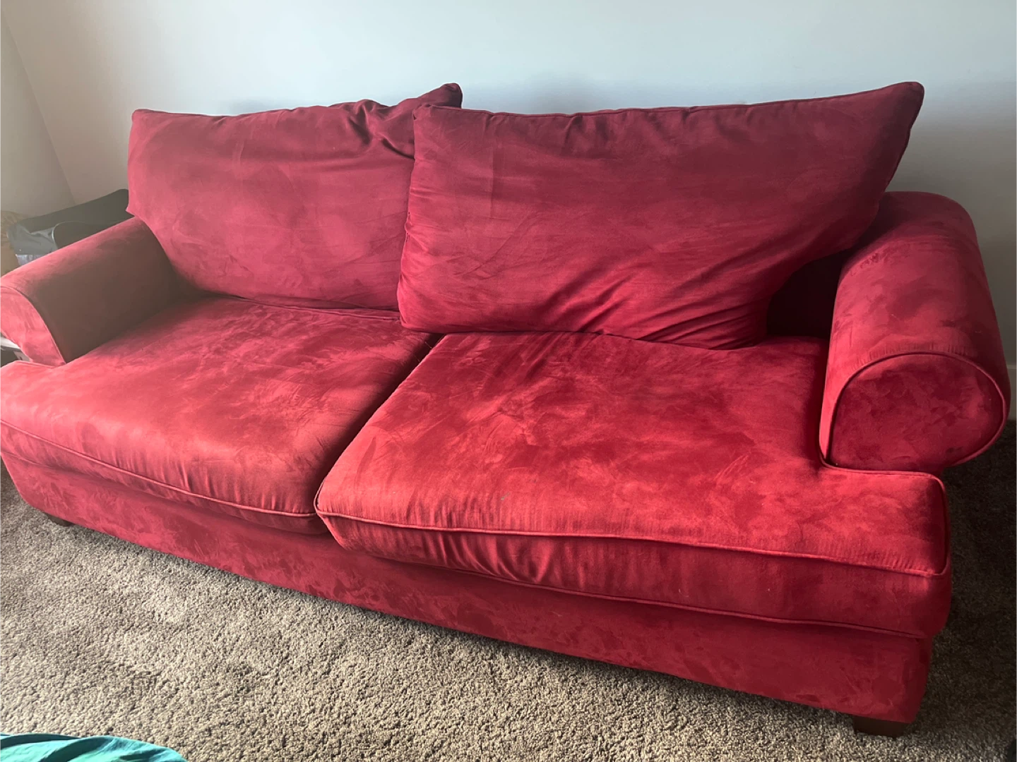 Red Plush Sofa