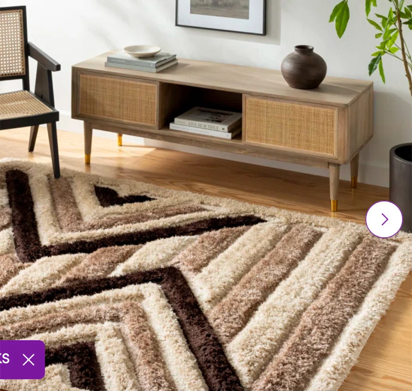 Mid century modern area rug