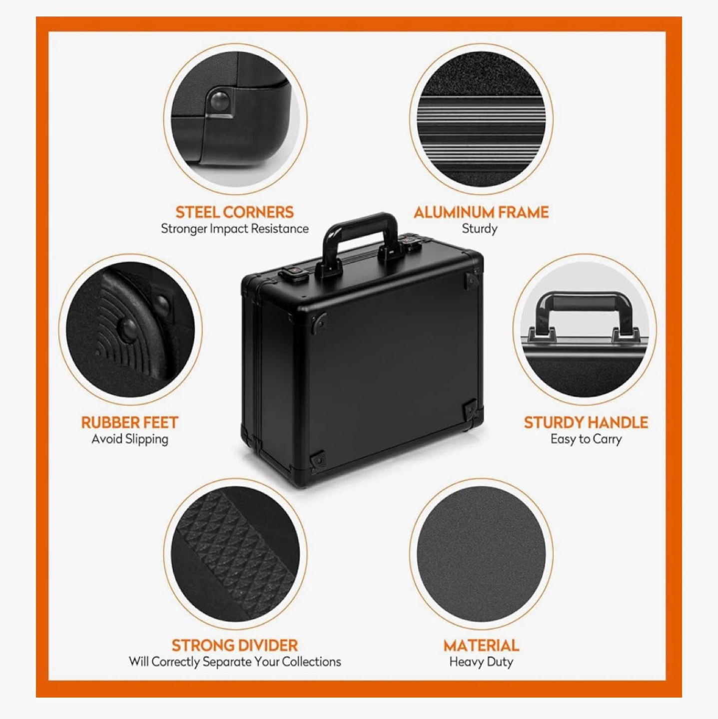 Black Aluminum Trading Card Case - photo 5