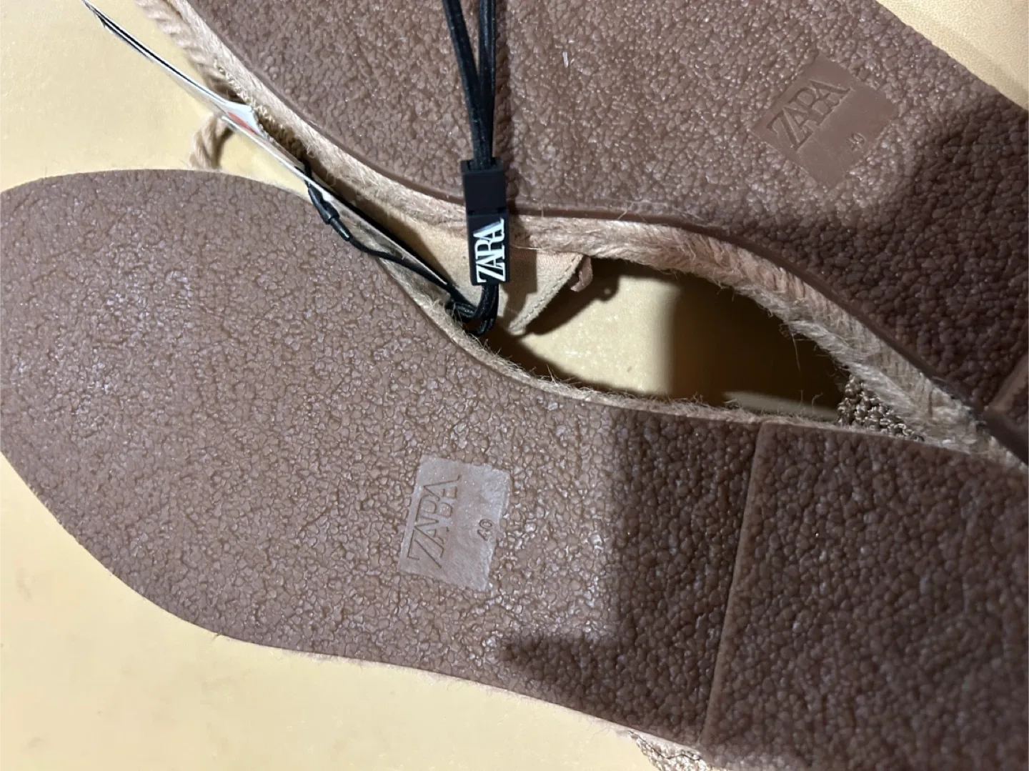 Zara Espadrille Wedge Sandals - Size 40 image indicator(3)