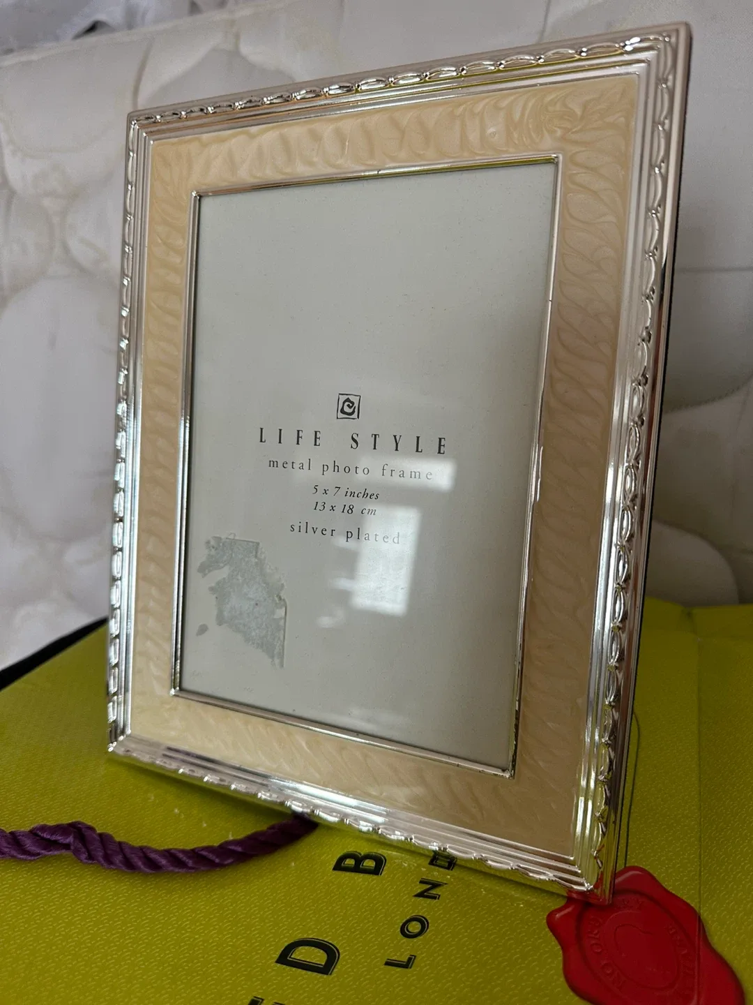 LIFE STYLE Photo Frame 5x7 Silver Plated thumbnail