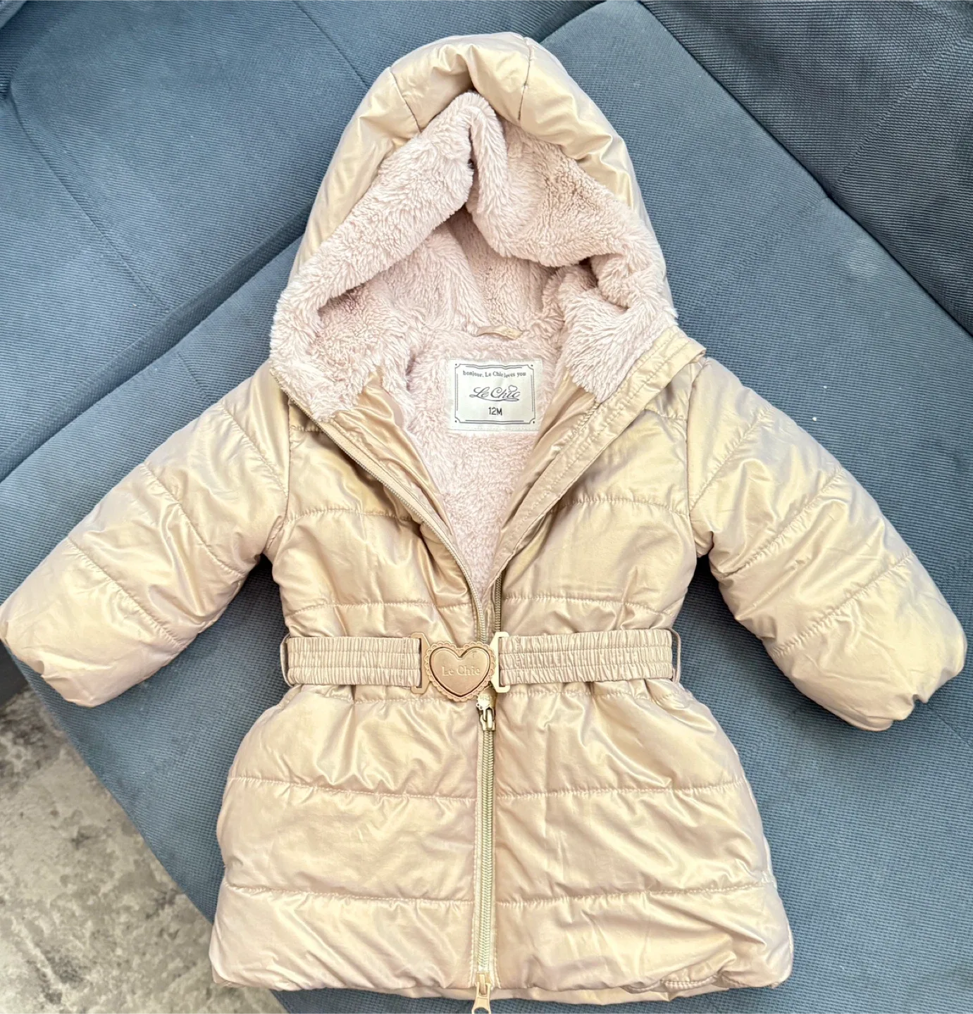 Le Chic Girls' Padded Winter Jacket - 12M image indicator(3)