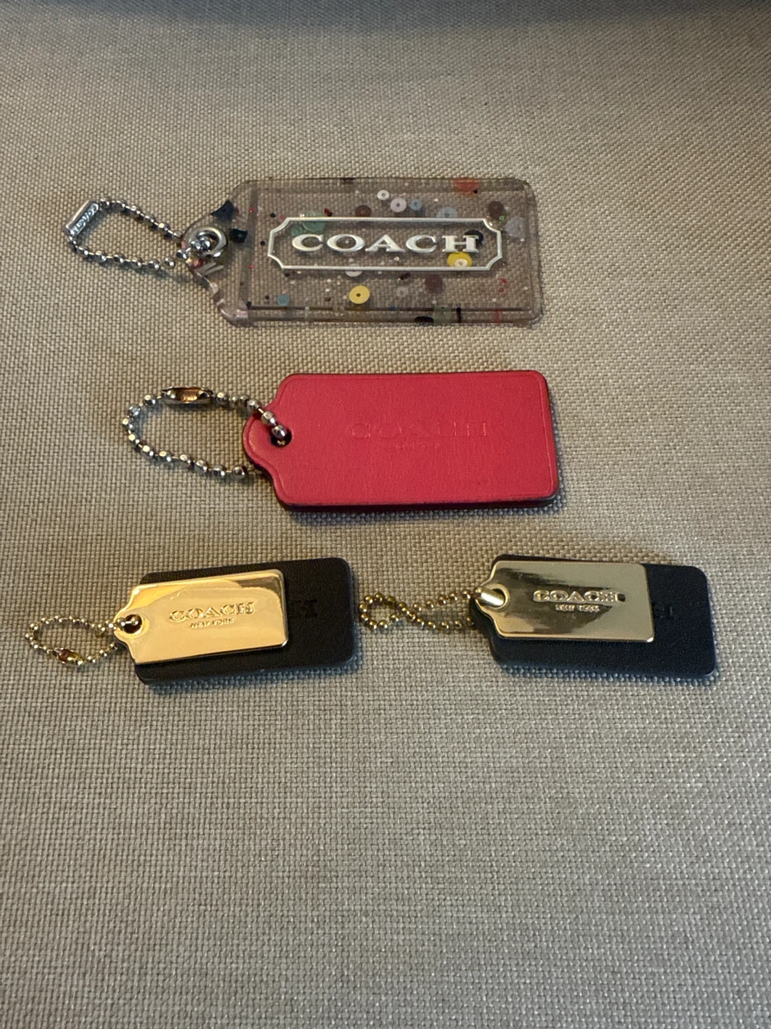 Coach Bag  Charms- Set of 3