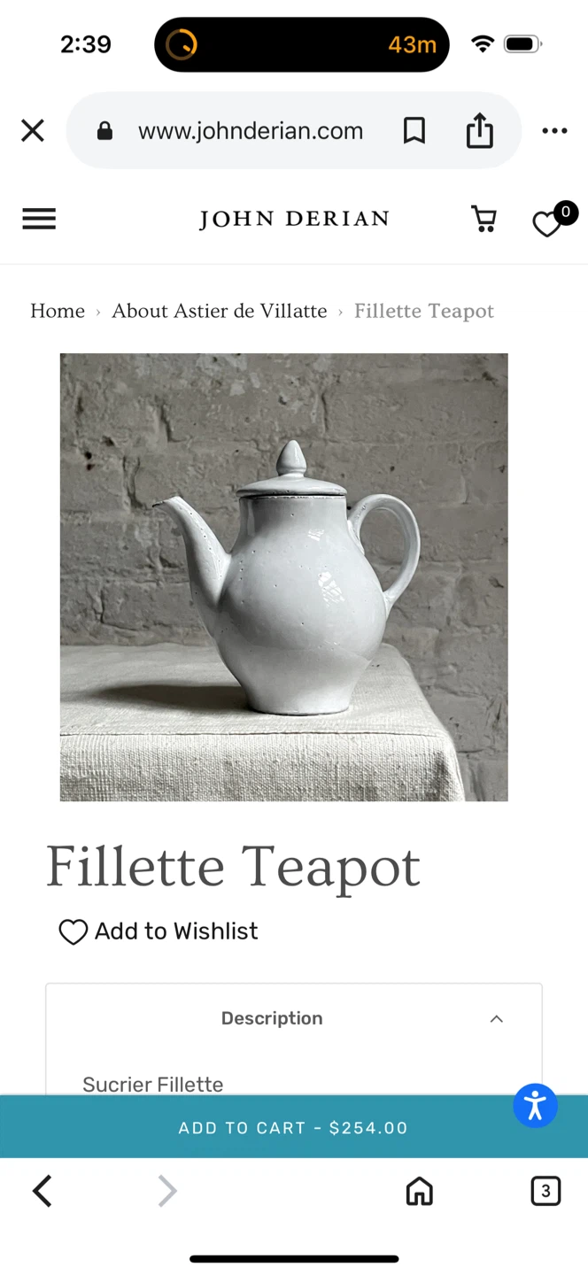 Astier de Villatte’s ceramic teapot - photo 2