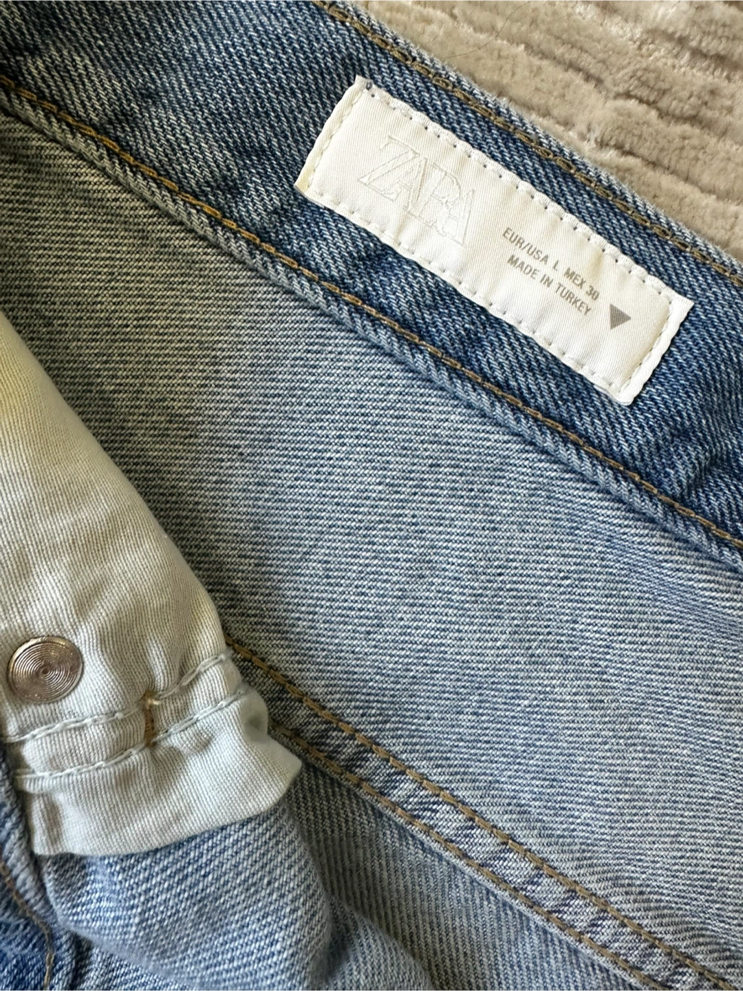 Zara Denim Mini Skirt - Size L - photo 5