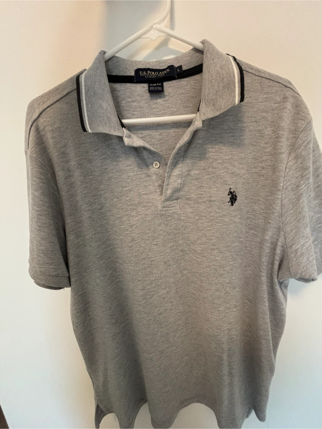 U.S. Polo Assn. Grey Polo Shirt - Size L
