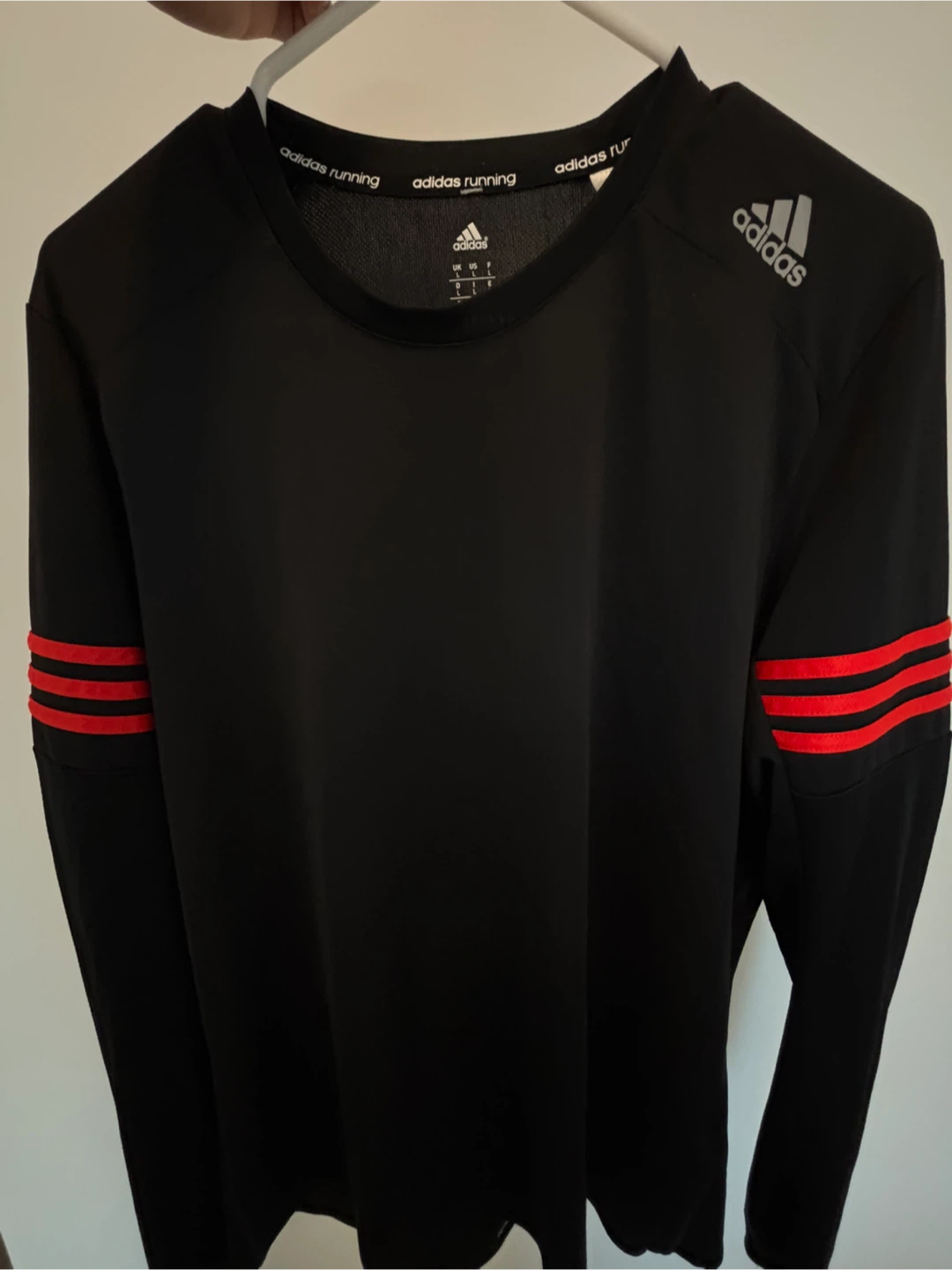 Adidas Running Long Sleeve Shirt - Black, Size L