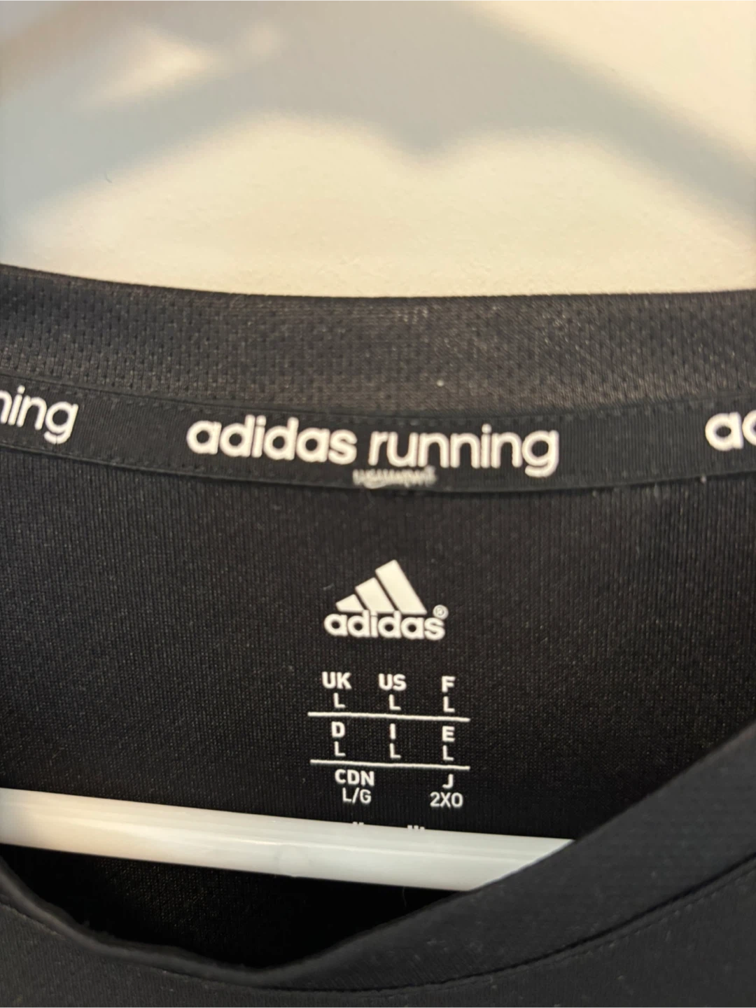 Adidas Running Long Sleeve Shirt - Black, Size L - photo 2