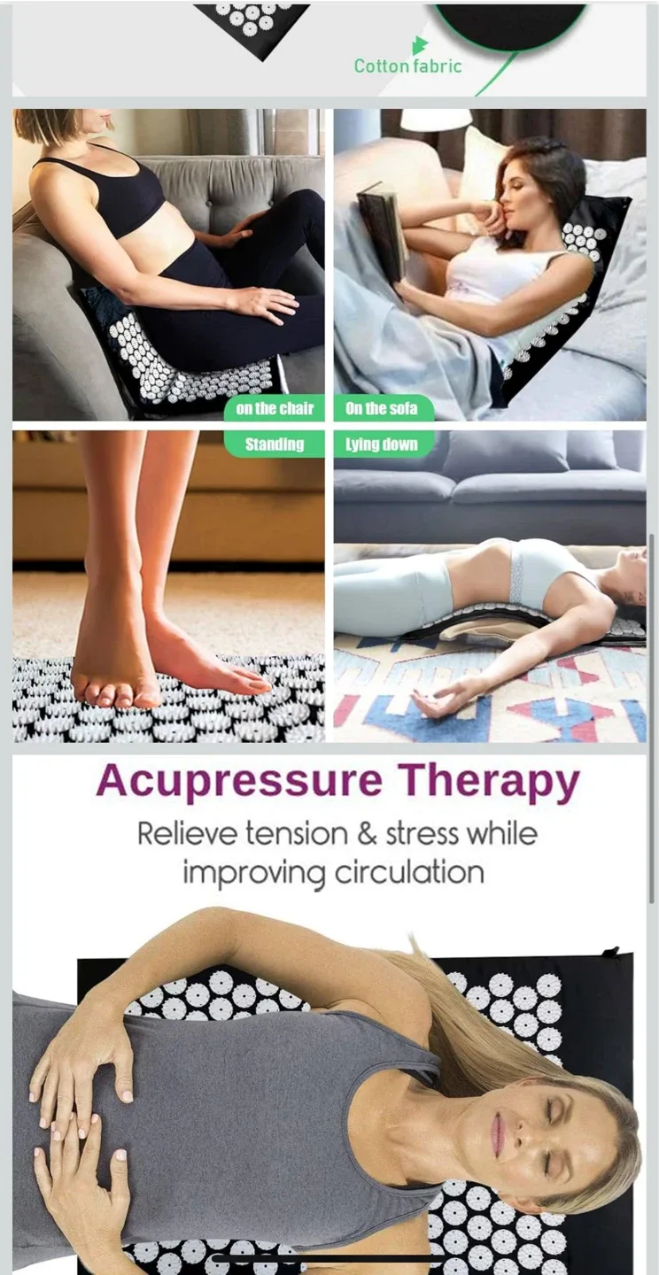 Acupressure Mat and Pillow Set image indicator(4)
