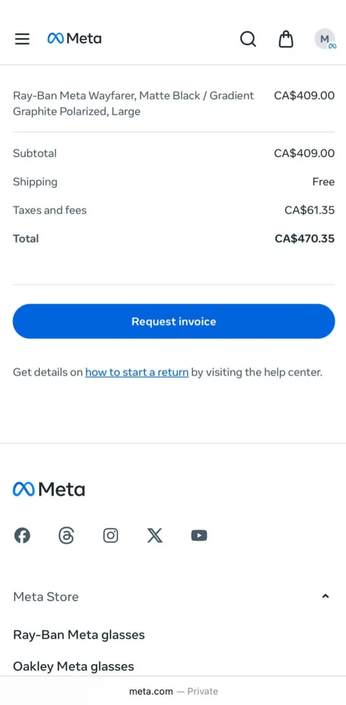 Ray-Ban Meta Wayfarer Smart Glasses - New! image indicator(8)