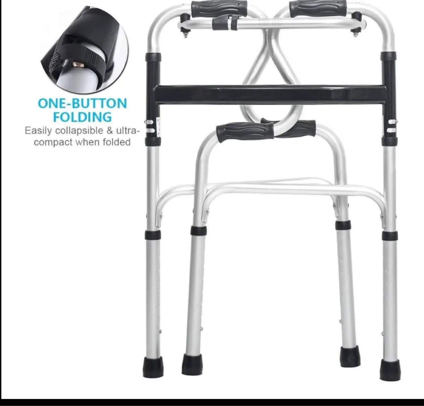 Morimoe Folding Walker with Wheels - Lightweight image indicator(3)
