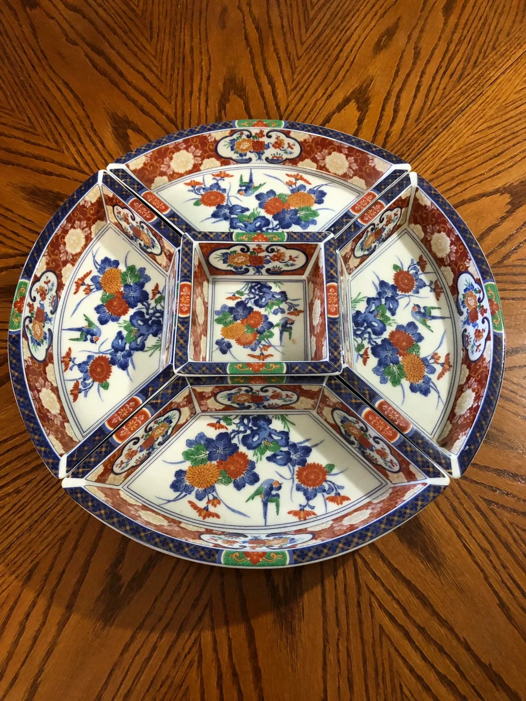 5pc Fred Roberts co. Japanese Imari porcelain bowls thumbnail