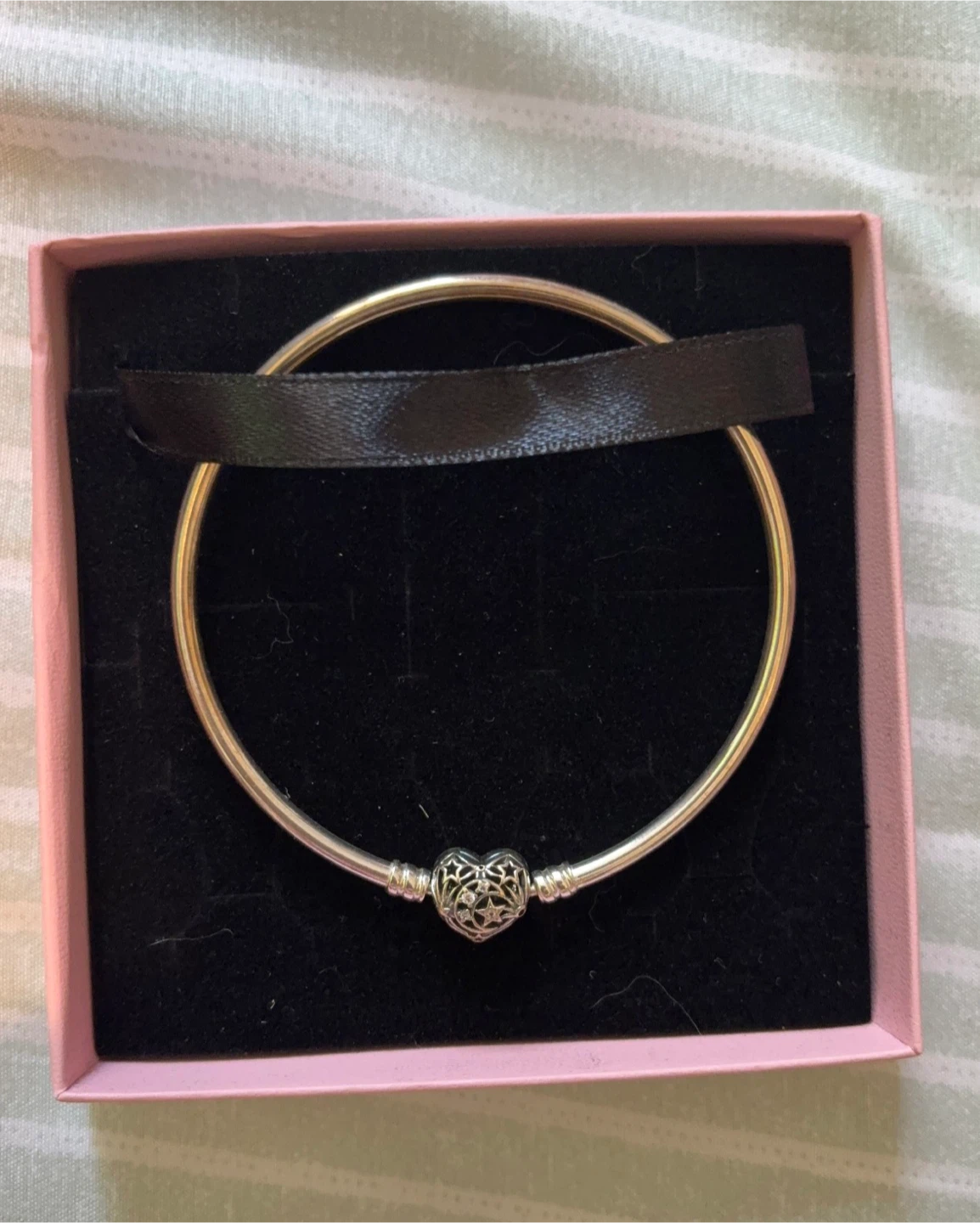 Pandora Bangle with Heart Charm - photo 2