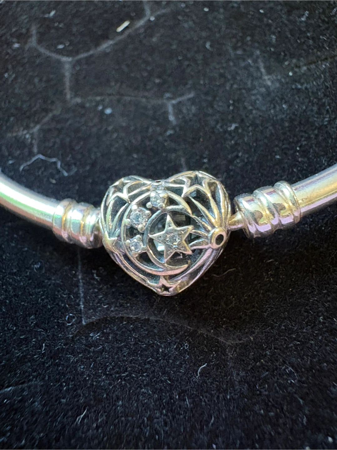 Pandora Bangle with Heart Charm - photo 3