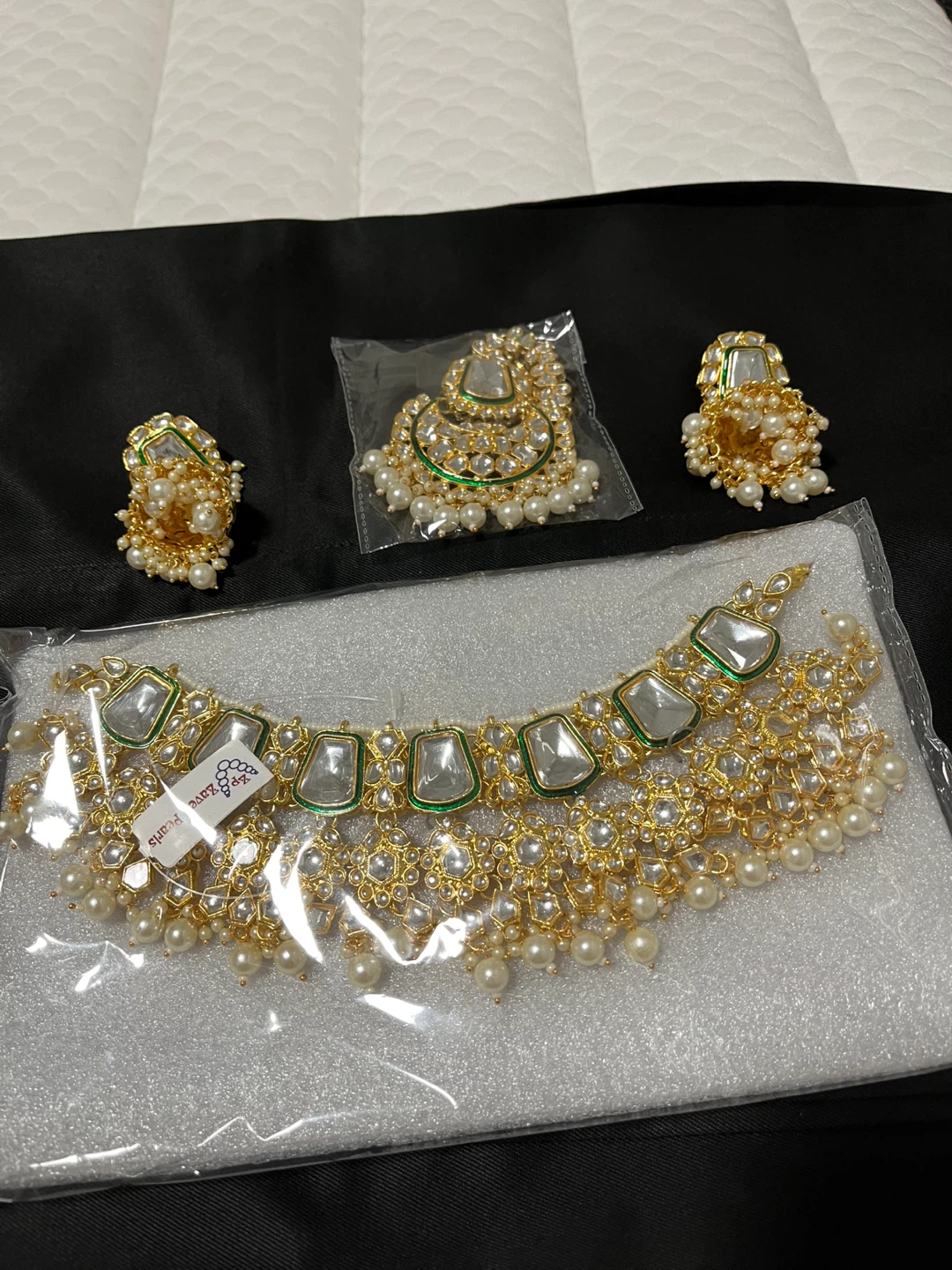 R.A. Zara Gems Pearls Jewellery Set - New - photo 2