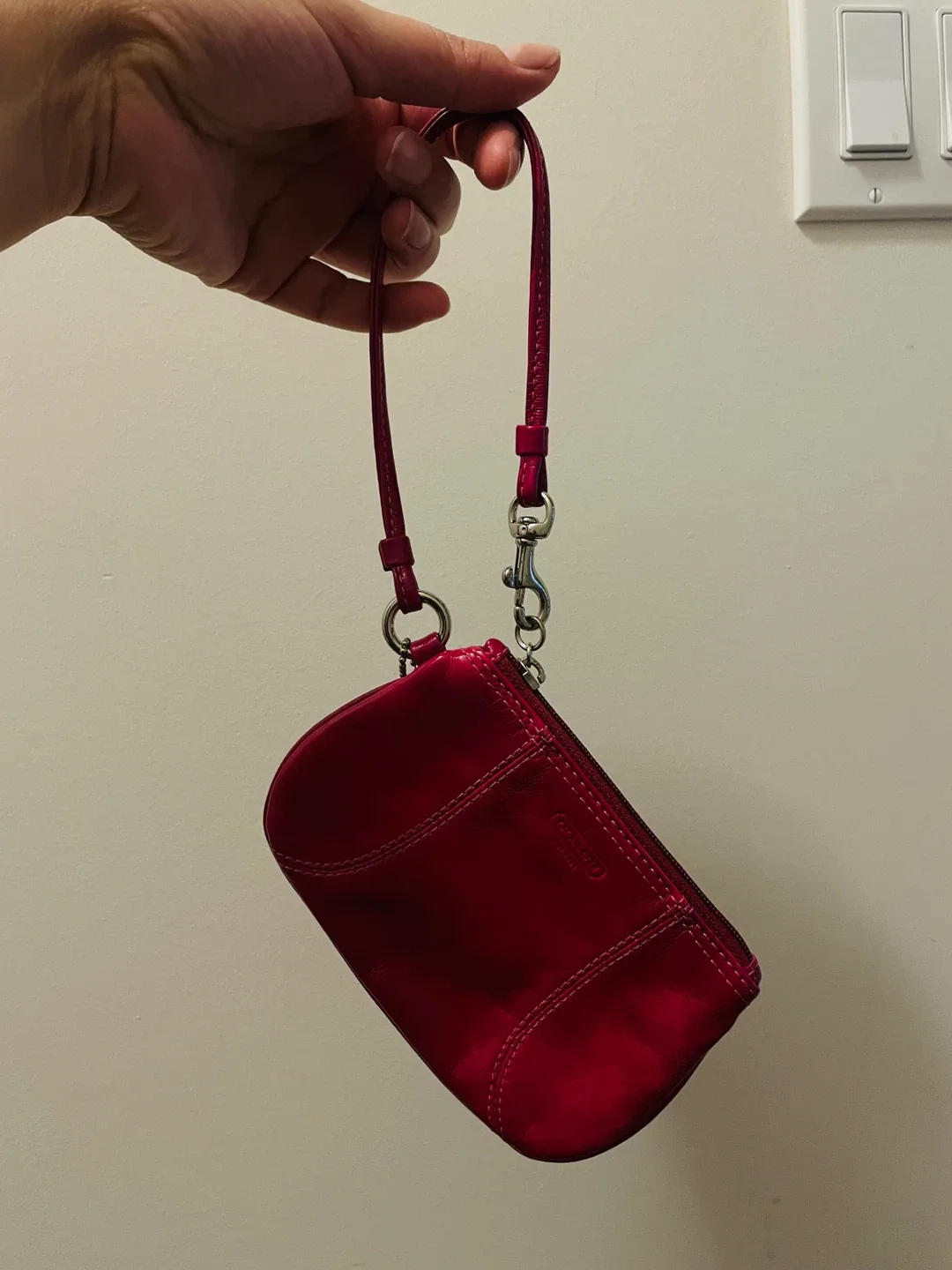Coach Fuchsia Wristlet image indicator(2)
