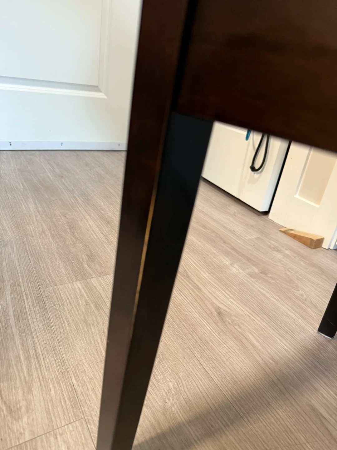 Set of 2 Dark Brown Dining Chairs - photo 4