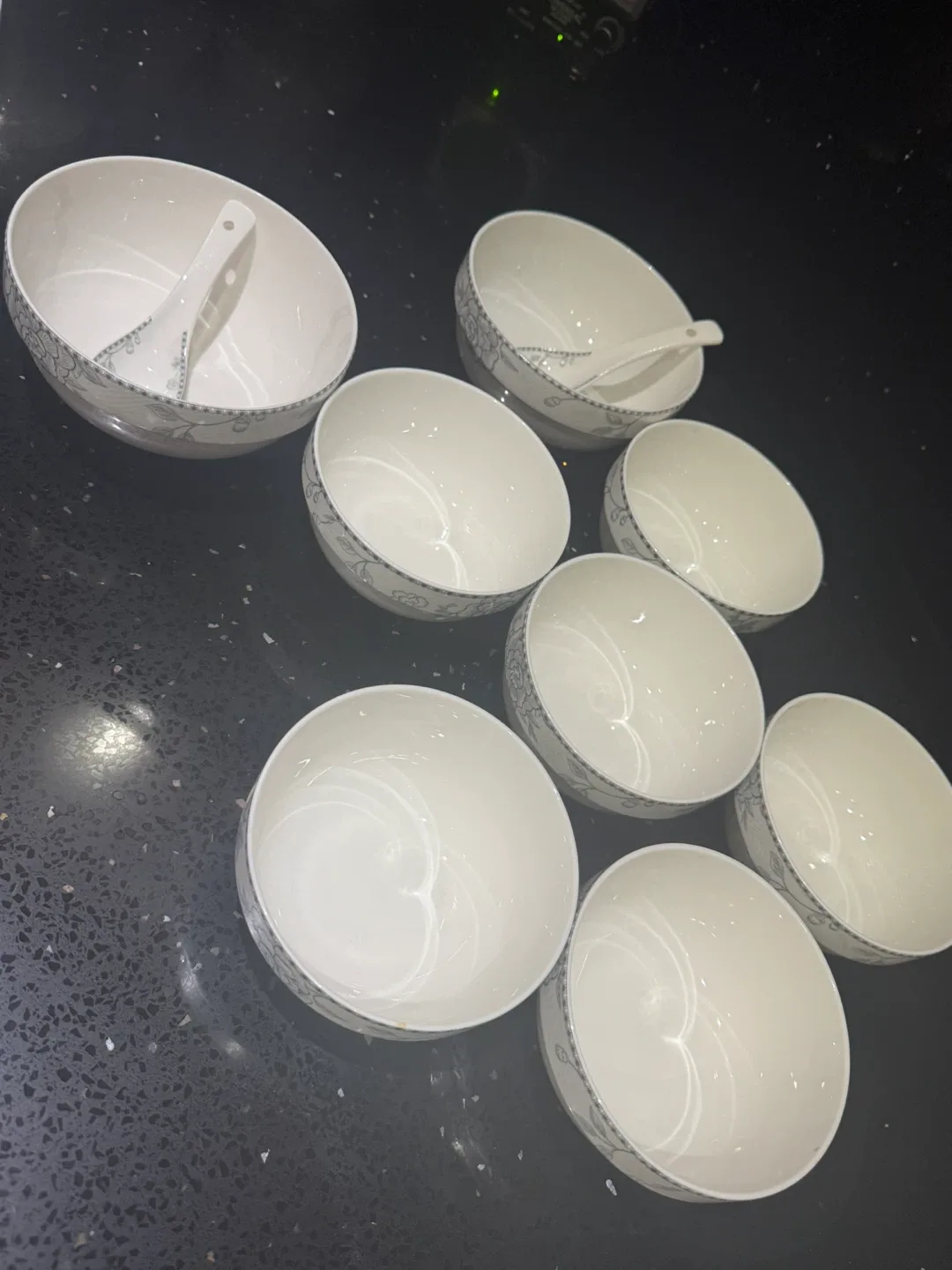 Soup Bowls with Spoons (Set of 8) thumbnail