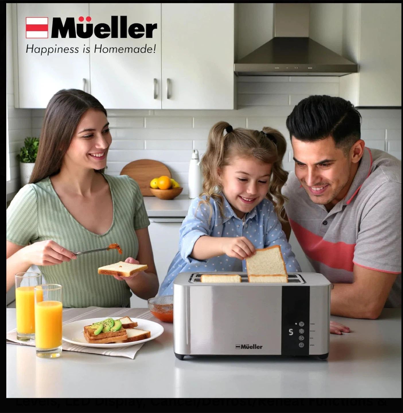Mueller UltraToast Full Stainless Steel Toaster 4 Slice - photo 4