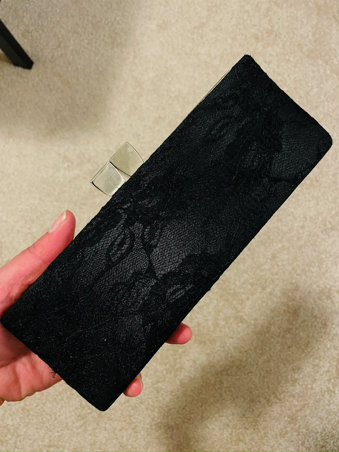 Black Lace Clutch thumbnail