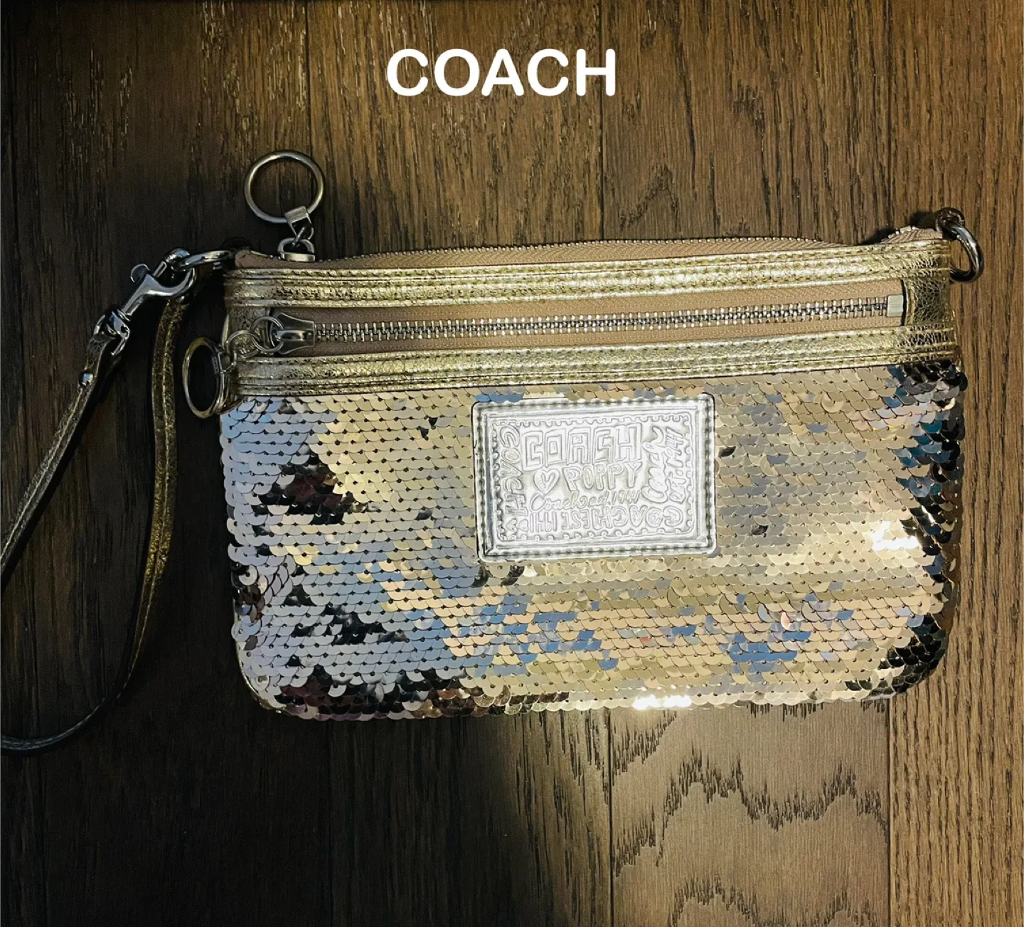 Coach Sequin Wristlet thumbnail