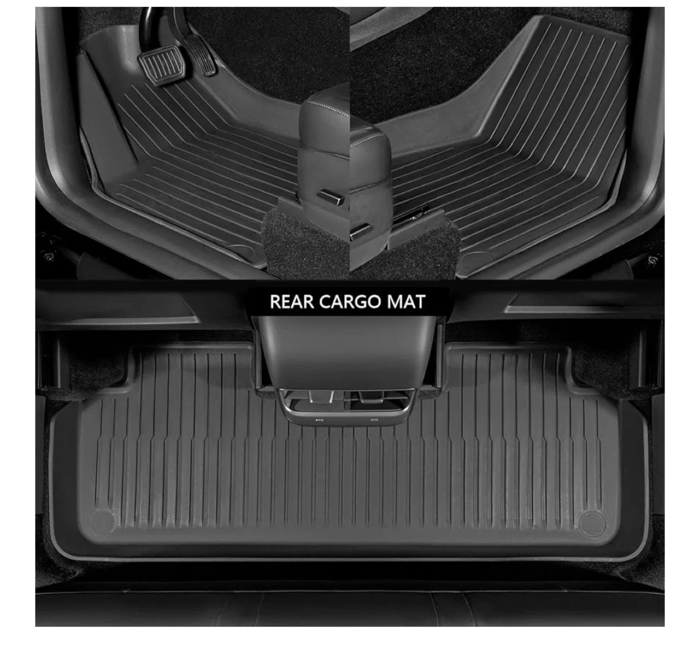 Maysoo Tesla Model 3 Floor Mats - Black image indicator(6)