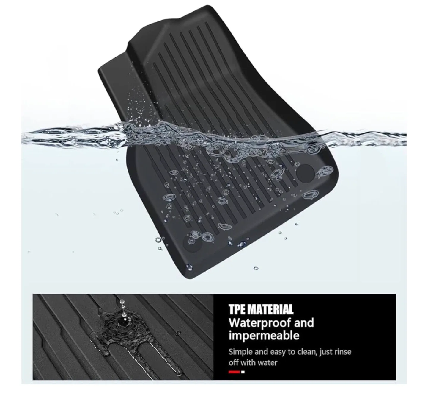 Maysoo Tesla Model 3 Floor Mats - Black image indicator(7)