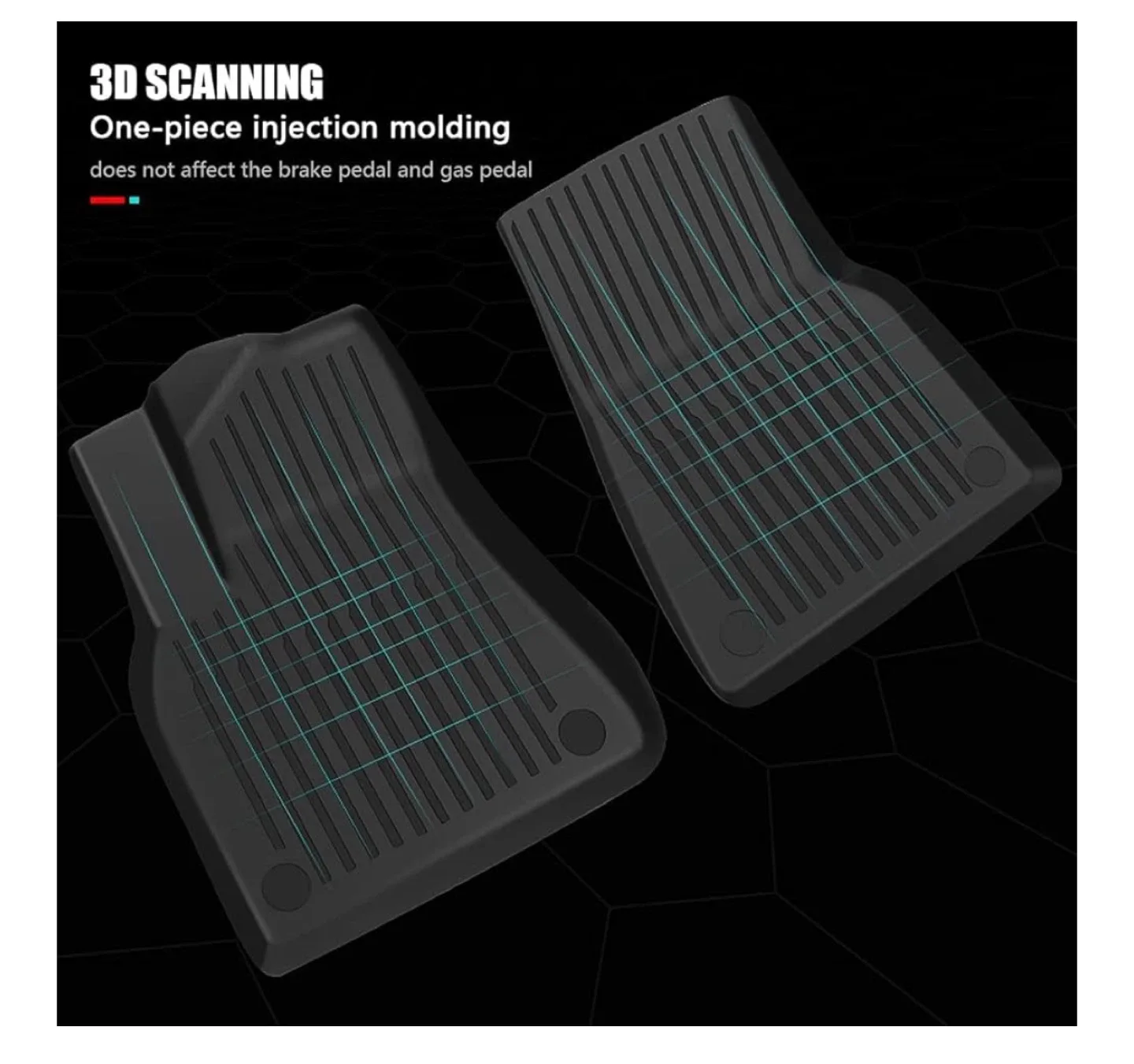 Maysoo Tesla Model 3 Floor Mats - Black image indicator(8)