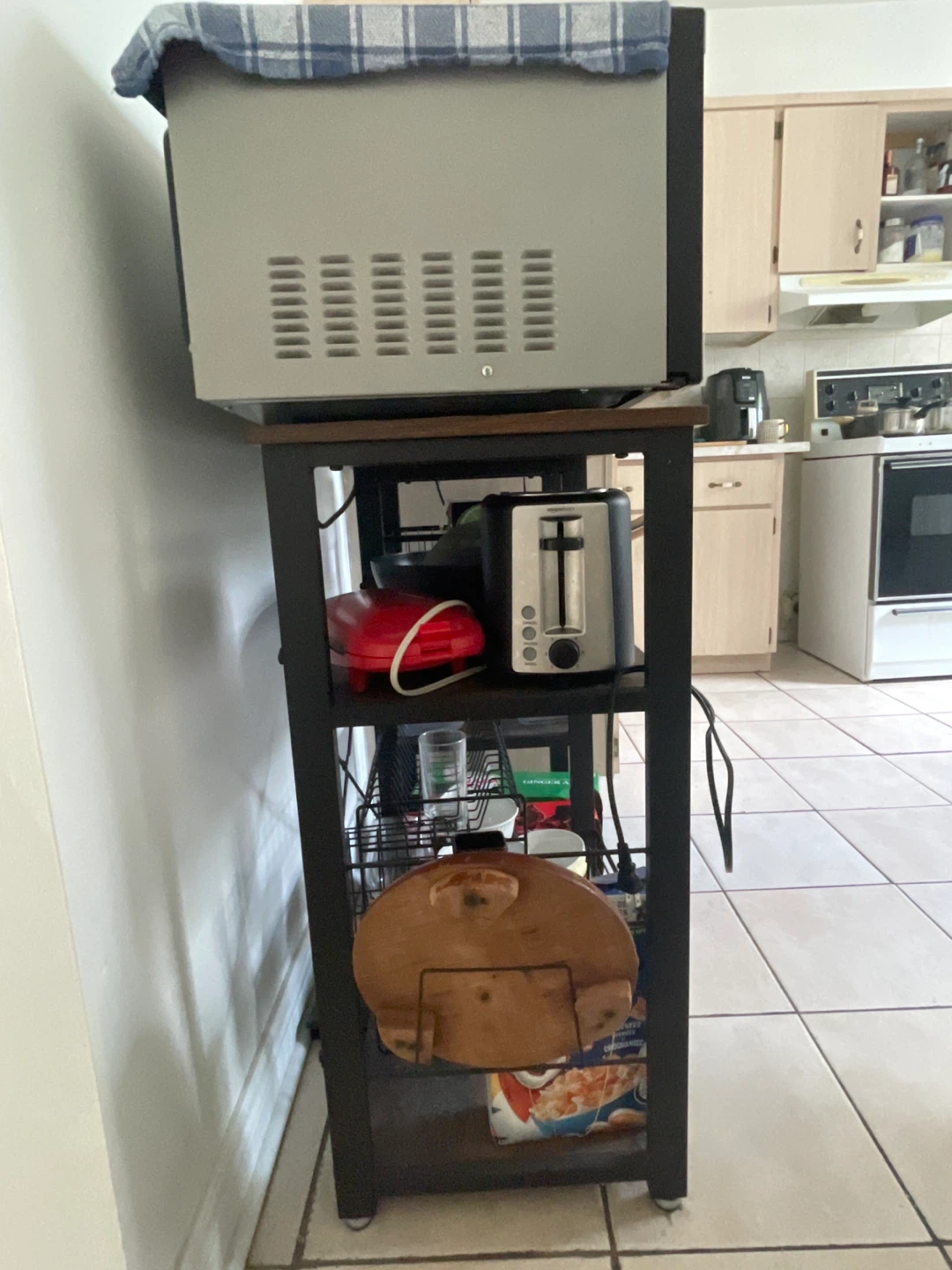 Kitchen Shelf Rack - Brown & Black - photo 3