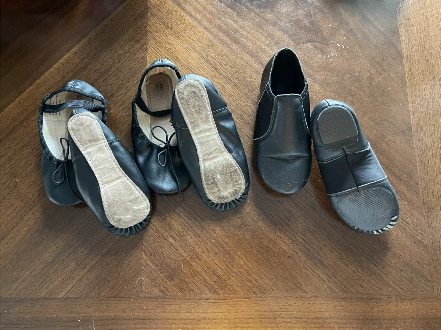 Ballet & Jazz Dance Shoes - Kids Size 11 & 12 thumbnail