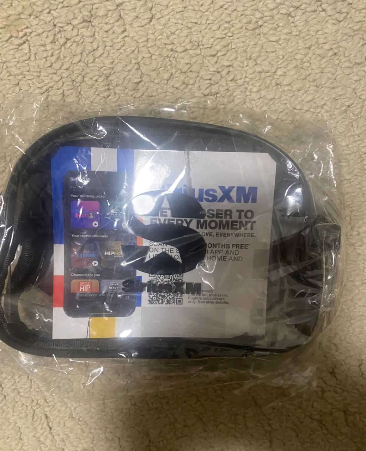 SiriusXM Radio Clear Bag with strap. thumbnail