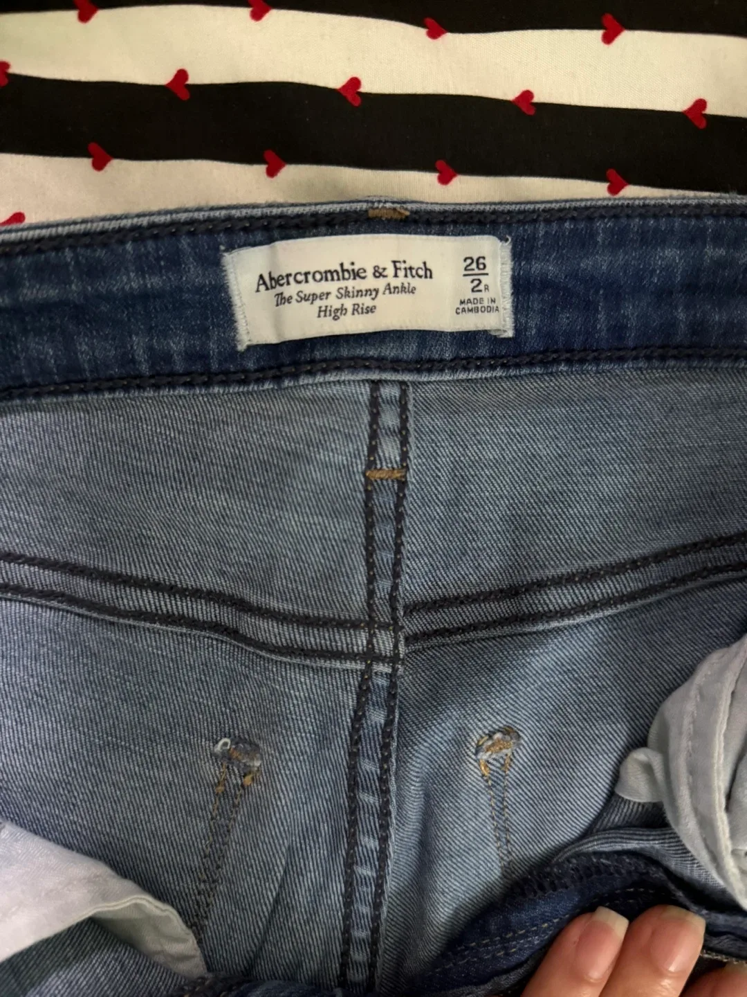 Abercrombie & Fitch Super Skinny Ankle Jeans - Size 26 image indicator(3)