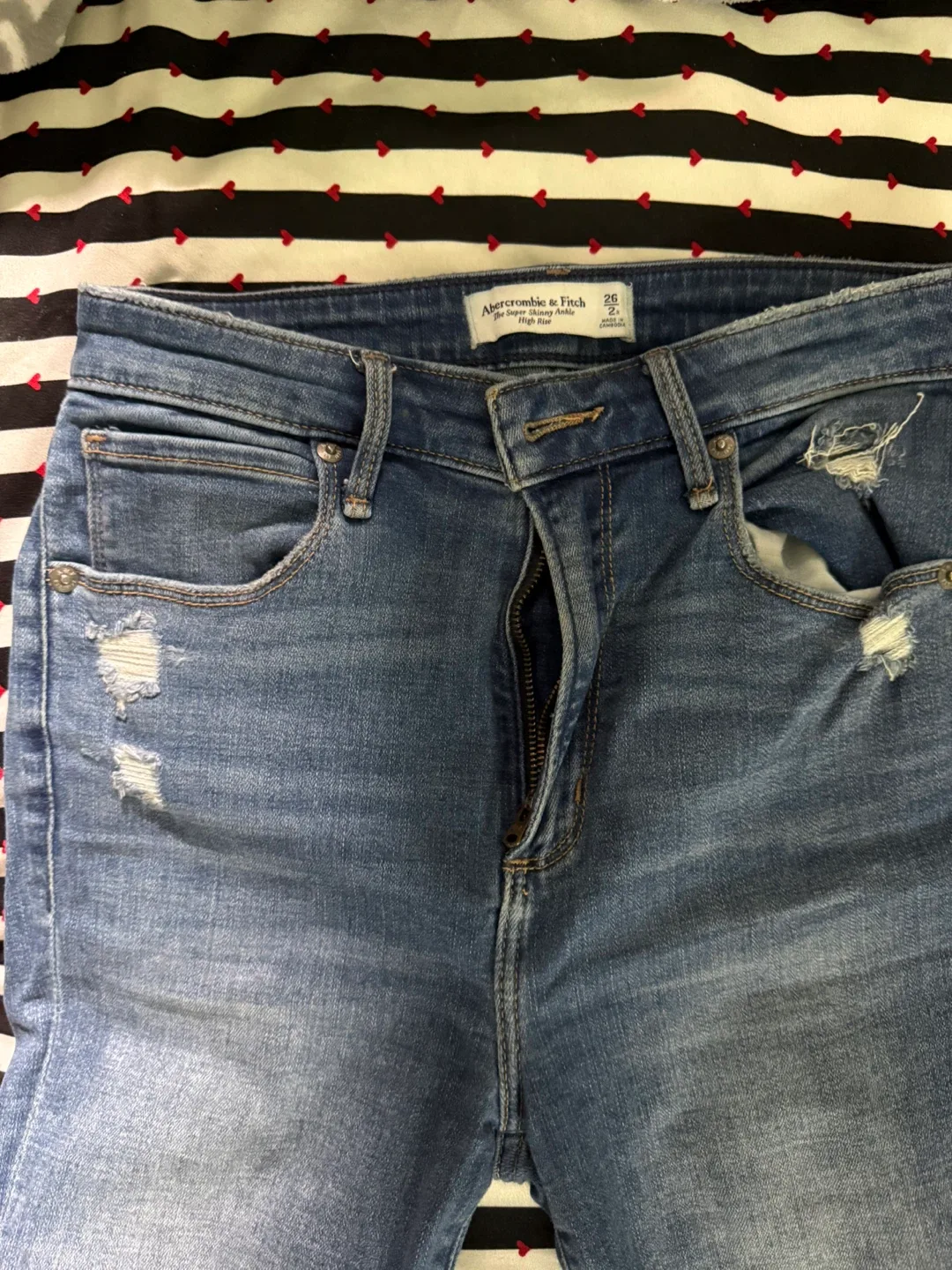 Abercrombie & Fitch Super Skinny Ankle Jeans - Size 26 image indicator(2)