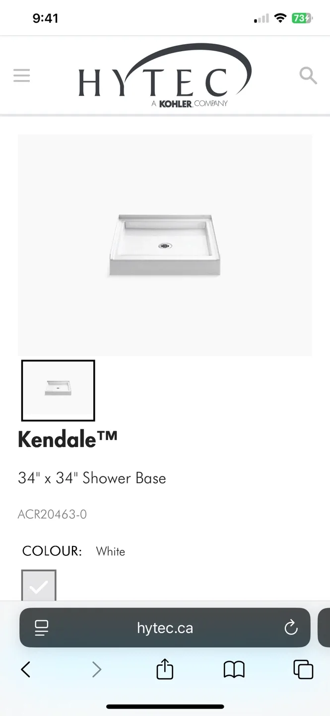 HYTEC ACR20463-0 Receptor - Shower Base image indicator(2)