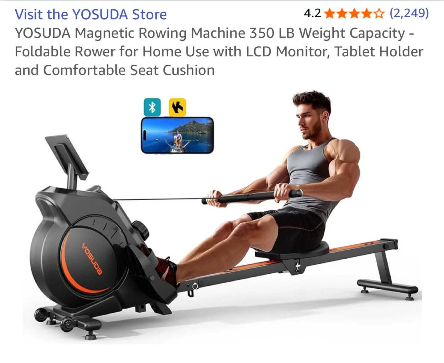 YOSUDA Magnetic Rowing Machine -New! image indicator(3)