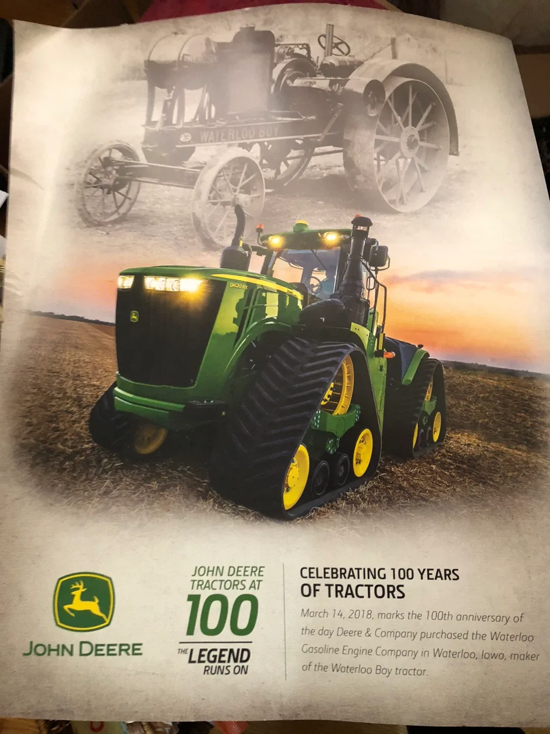 Poster John Deere Tractors at 100 Poster thumbnail