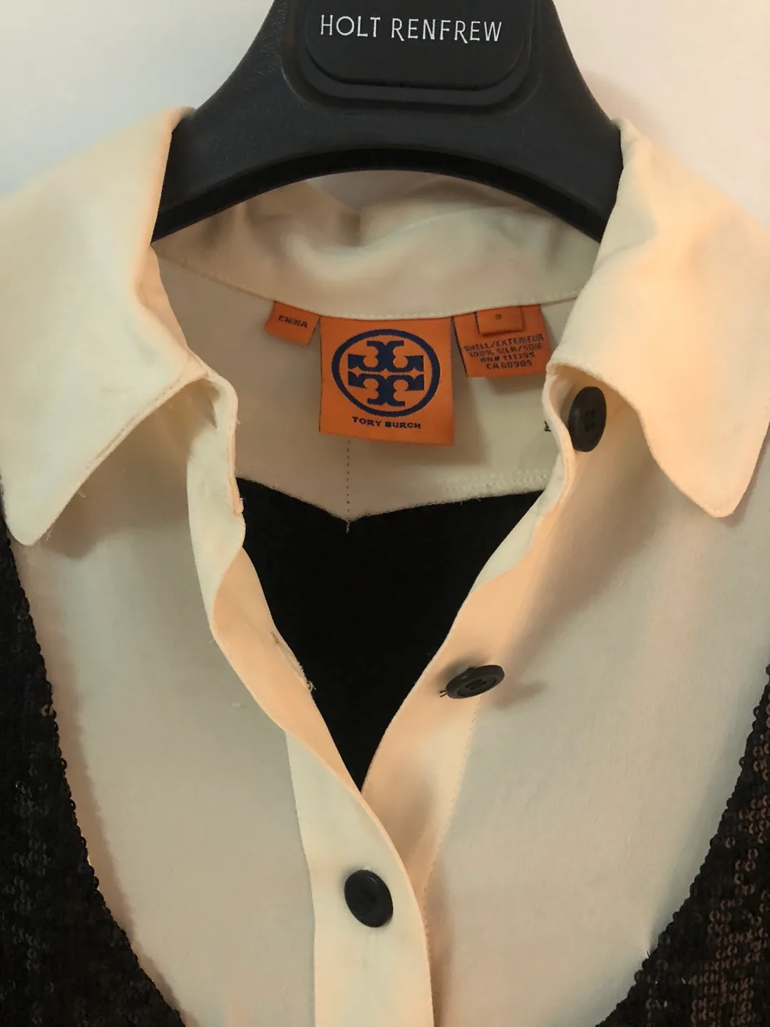 Tory Burch Emma Sequin Silk Dress - S thumbnail