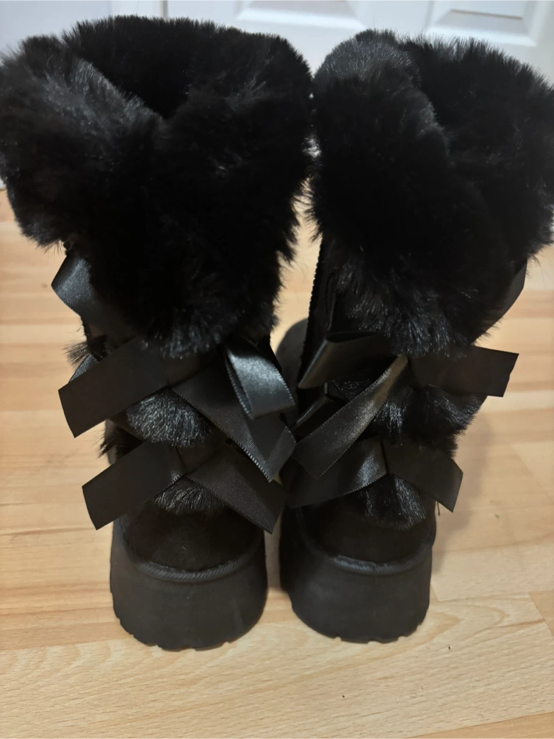 Winter Thicksoled Women's Snow Boots With Fleece and Bowknot.