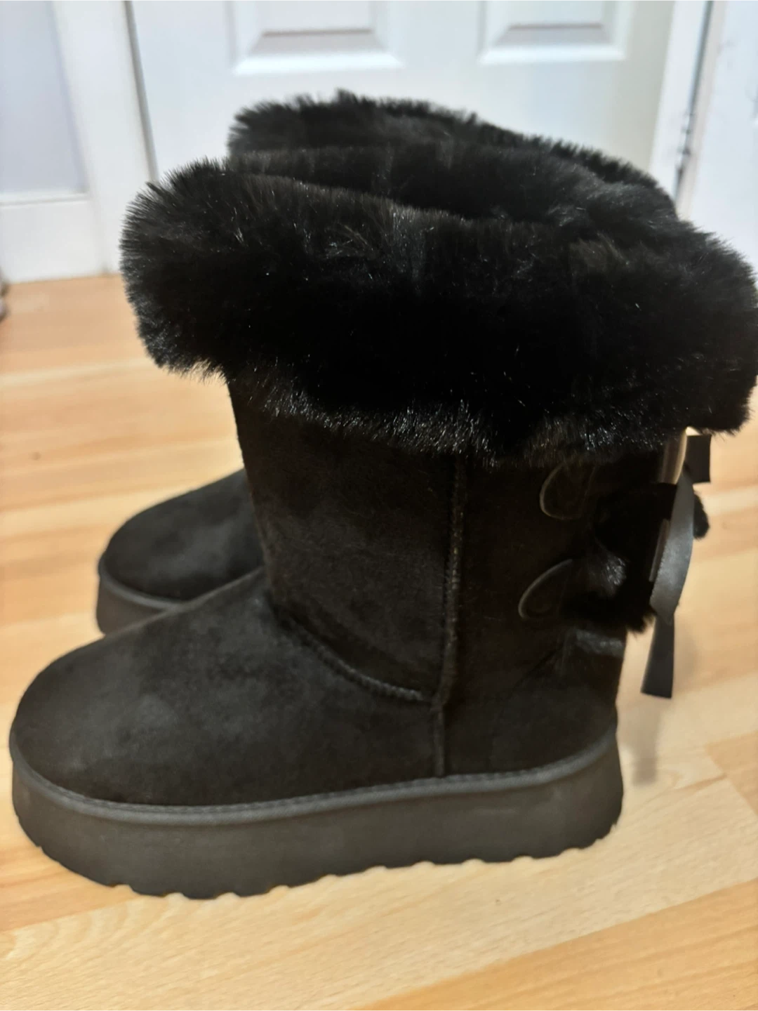 Winter Thicksoled Women's Snow Boots With Fleece and Bowknot. - photo 2