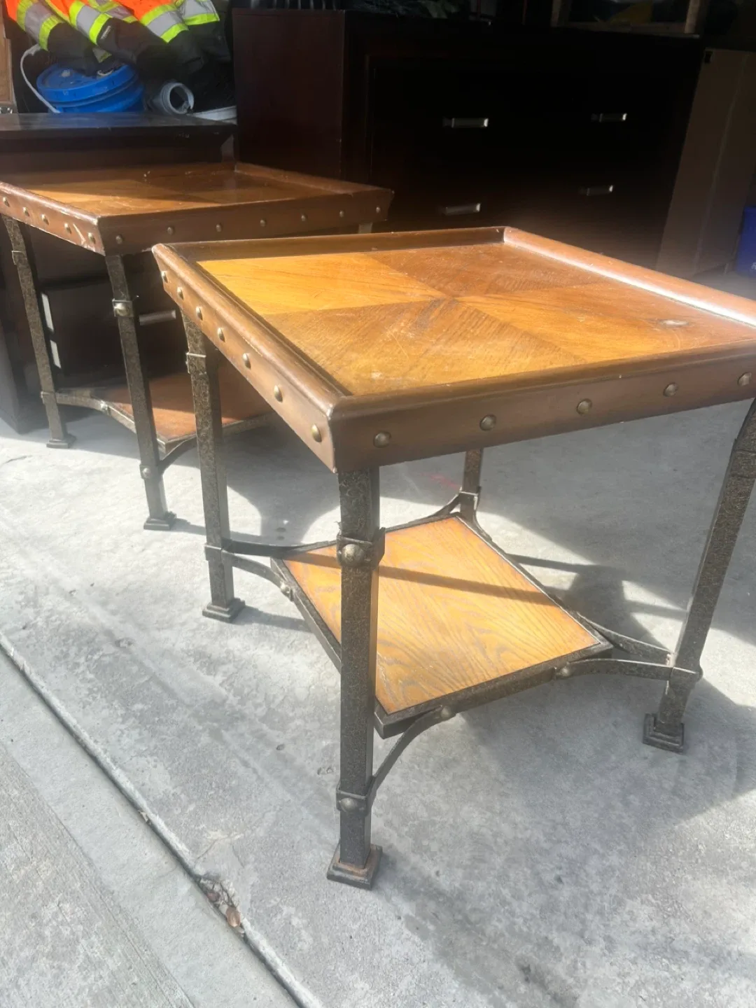 2 Wooden End Tables - Set of Two image indicator(3)