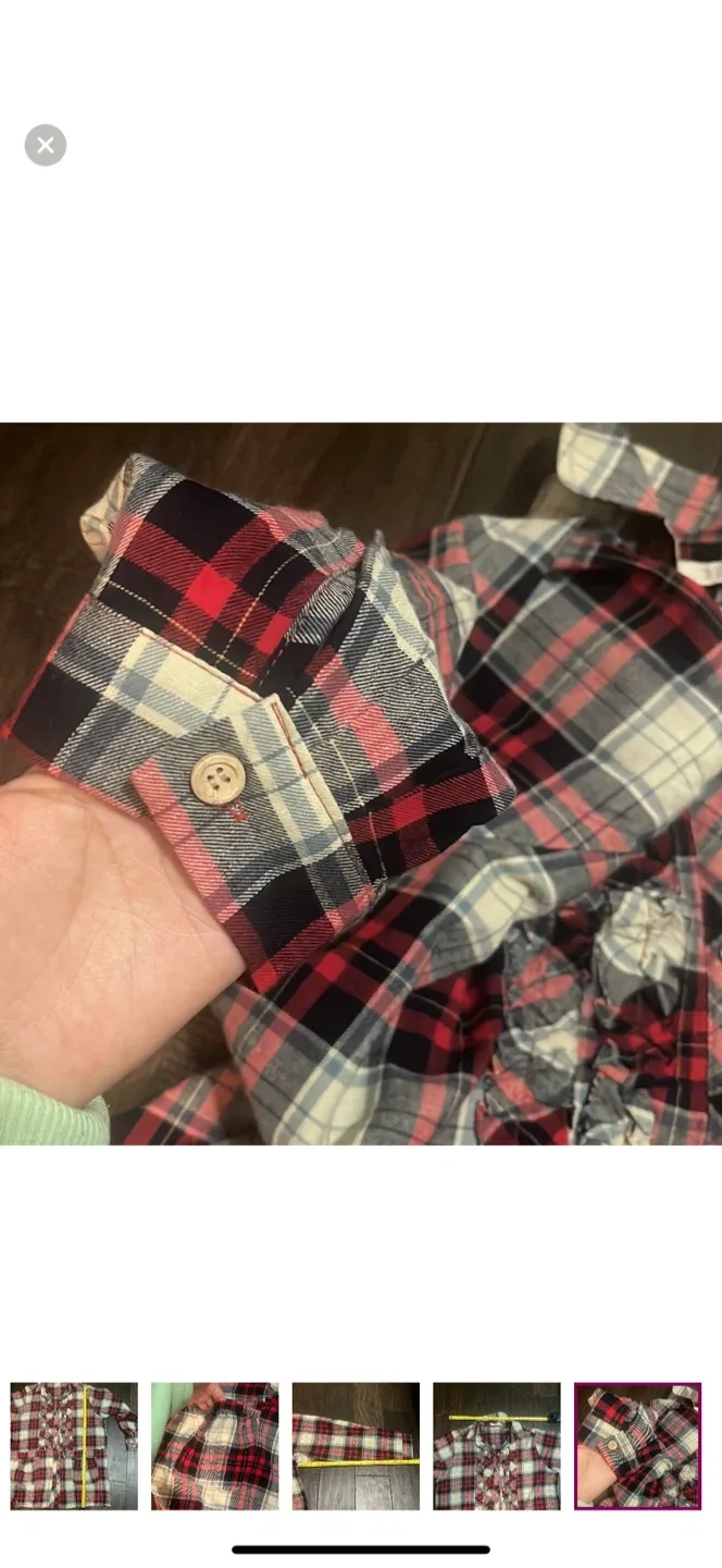 Plaid shirt dress size XL image indicator(6)